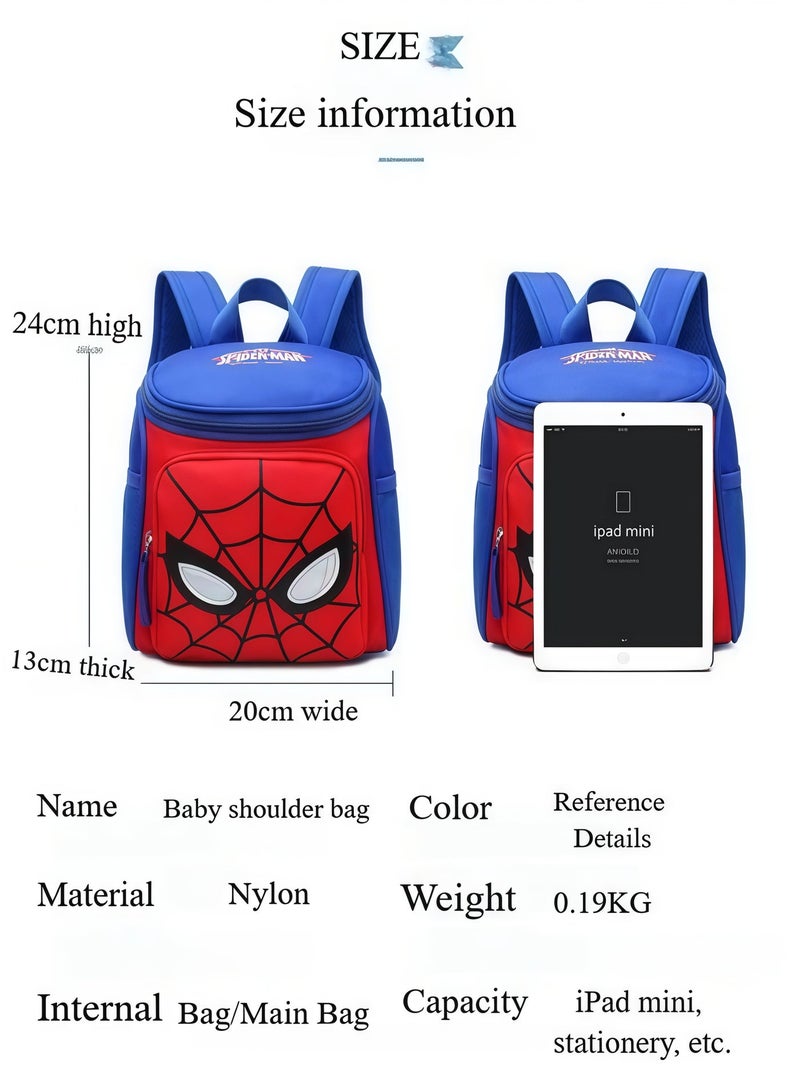 أفضل ذروة حقيبة أطفال للسنوات من 1 إلى 4 سنوات، حقيبة مدرسية للأطفال، حقيبة ظهر للأطفال، حقيبة أطفال للعب، مناسبة للفتيان والفتيات، حقيبة ظهر سبايدرمان المقاومة للماء، حقيبة مدرسية سبايدرمان للأطفال، حقيبة ظهر سبايدرمان، حقيبة ظهر للفتيان، حقيبة مدرسية للأطفال، حقيبة رياض الأطفال المقاومة للماءمناسبة للاستخدام في المدرسة واللعب والإجازات، كما أنها هدية رائعة لعيد الميلاد أو عيد الأطفال - Image 3